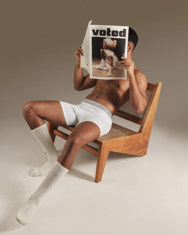 VOTED STAPLE BOXER BRIEF - WHITE
