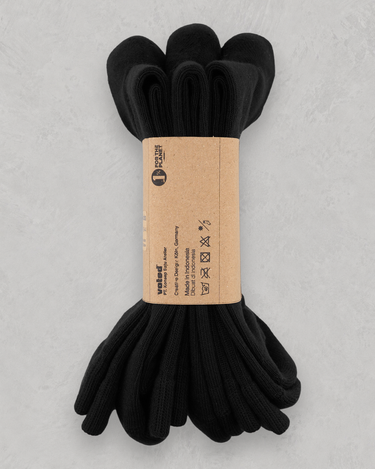 ESSENTIAL CREW FW25 3 PACK - MEDIUM BLACK